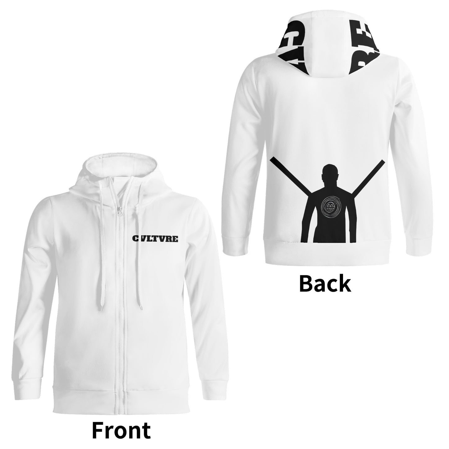 CVLTVRE Full Zip Turtleneck Hoodie