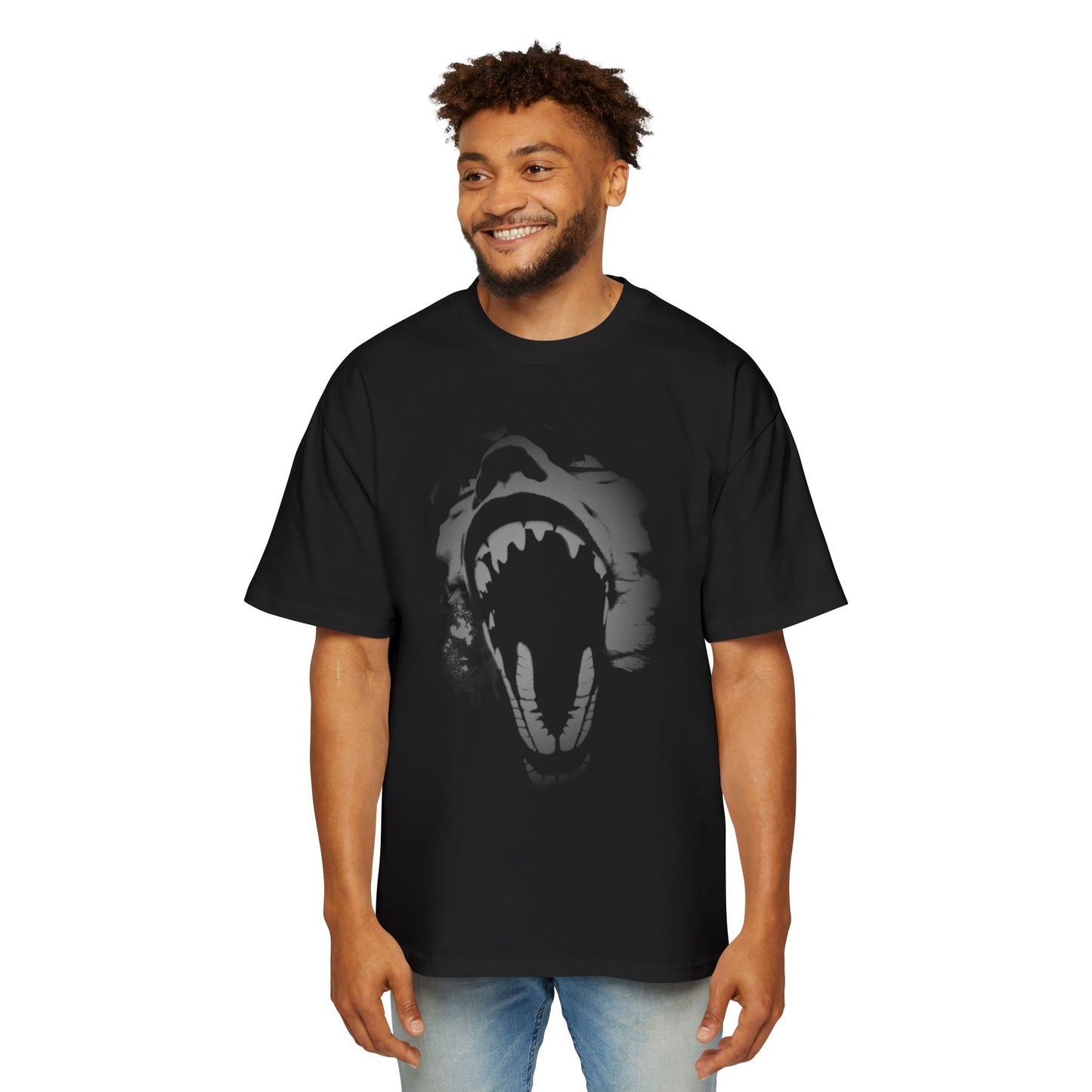 DEMONS ARE REAL Men's Heavy Oversized Tee